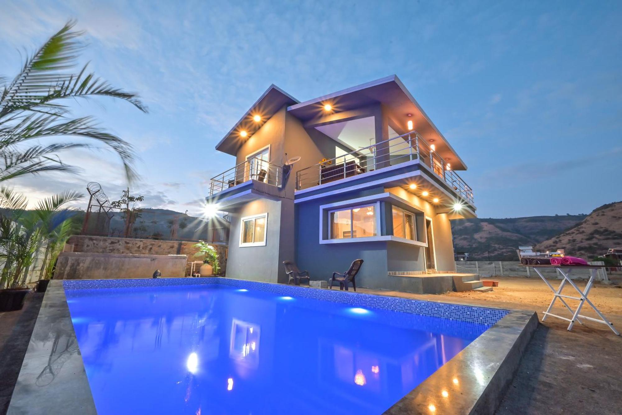 Ll Empyrean Stay Ll Mirage Chalet Ll 4Bhk Ll Ac Ll Largest Pvt Pool Ll Lonavala Buitenkant foto