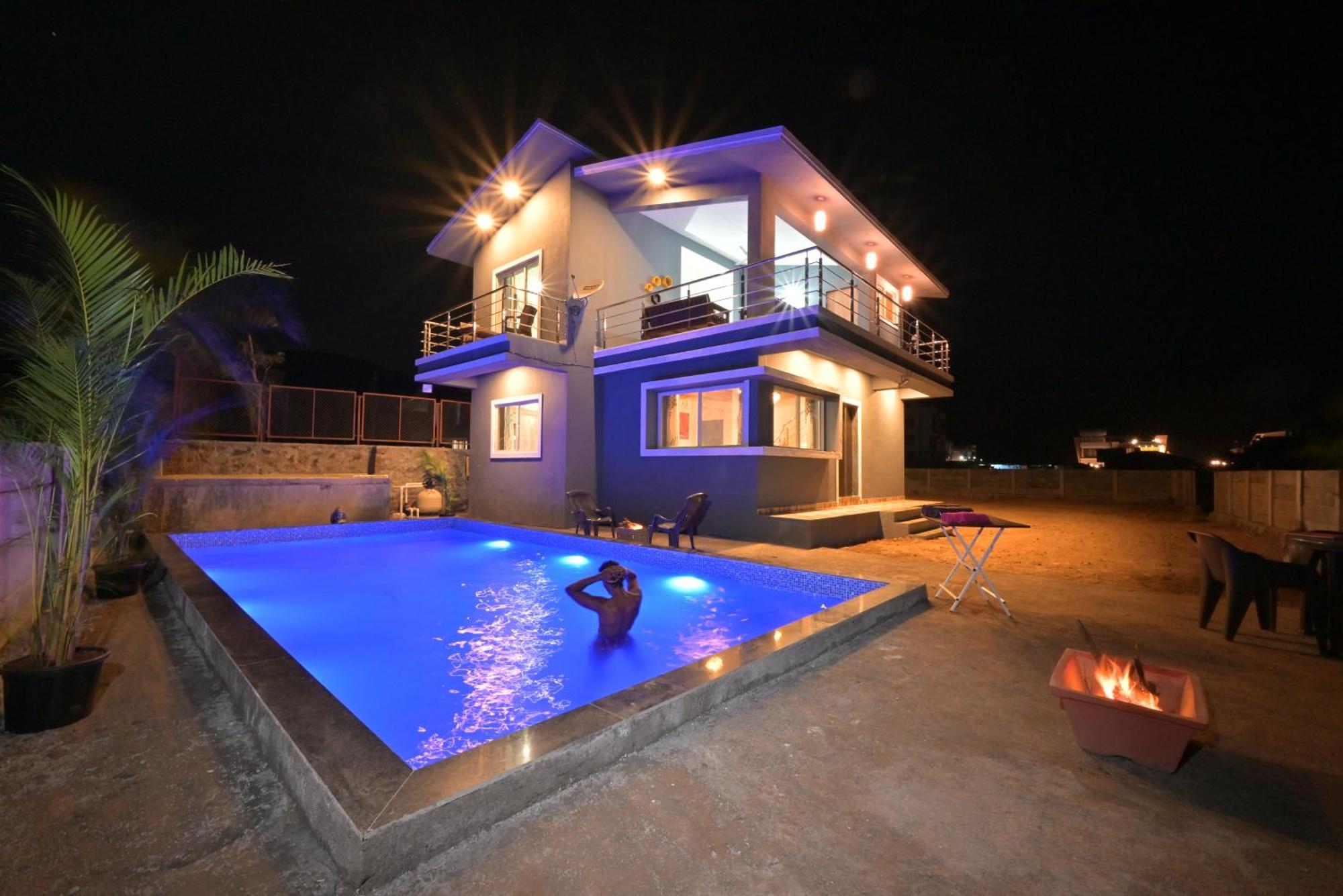 Ll Empyrean Stay Ll Mirage Chalet Ll 4Bhk Ll Ac Ll Largest Pvt Pool Ll Lonavala Buitenkant foto