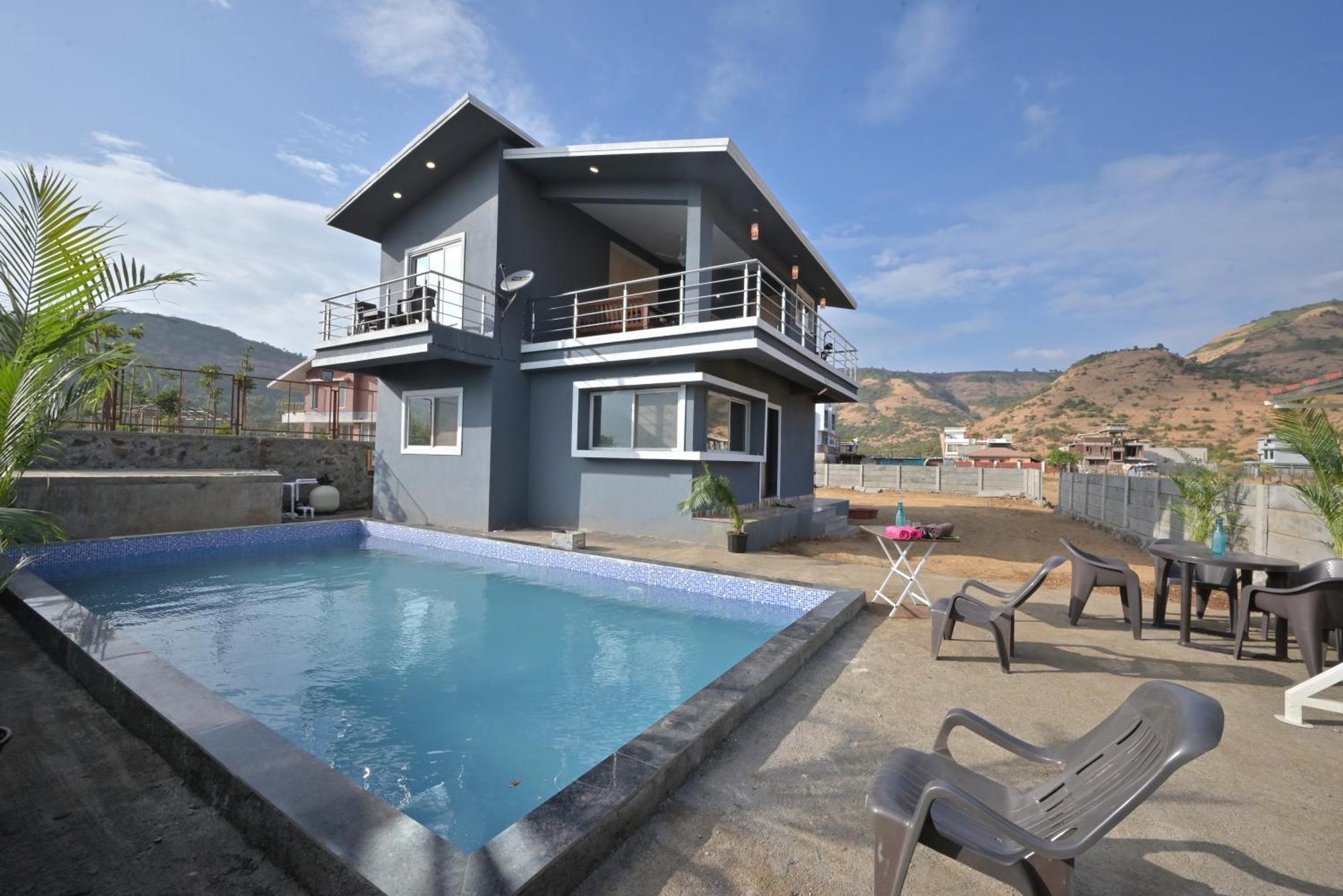 Ll Empyrean Stay Ll Mirage Chalet Ll 4Bhk Ll Ac Ll Largest Pvt Pool Ll Lonavala Buitenkant foto