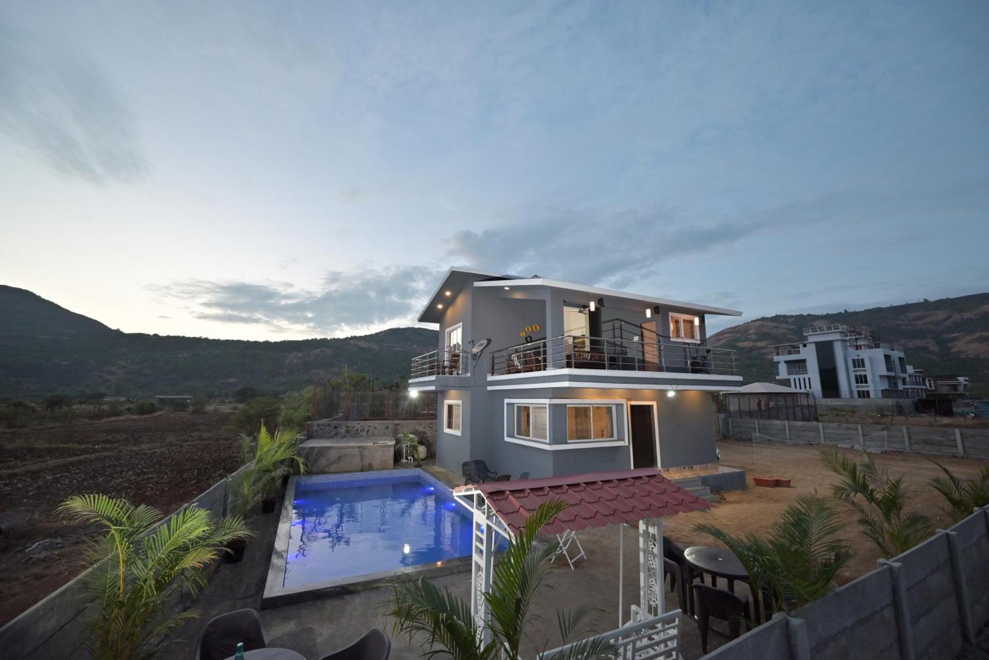 Ll Empyrean Stay Ll Mirage Chalet Ll 4Bhk Ll Ac Ll Largest Pvt Pool Ll Lonavala Buitenkant foto