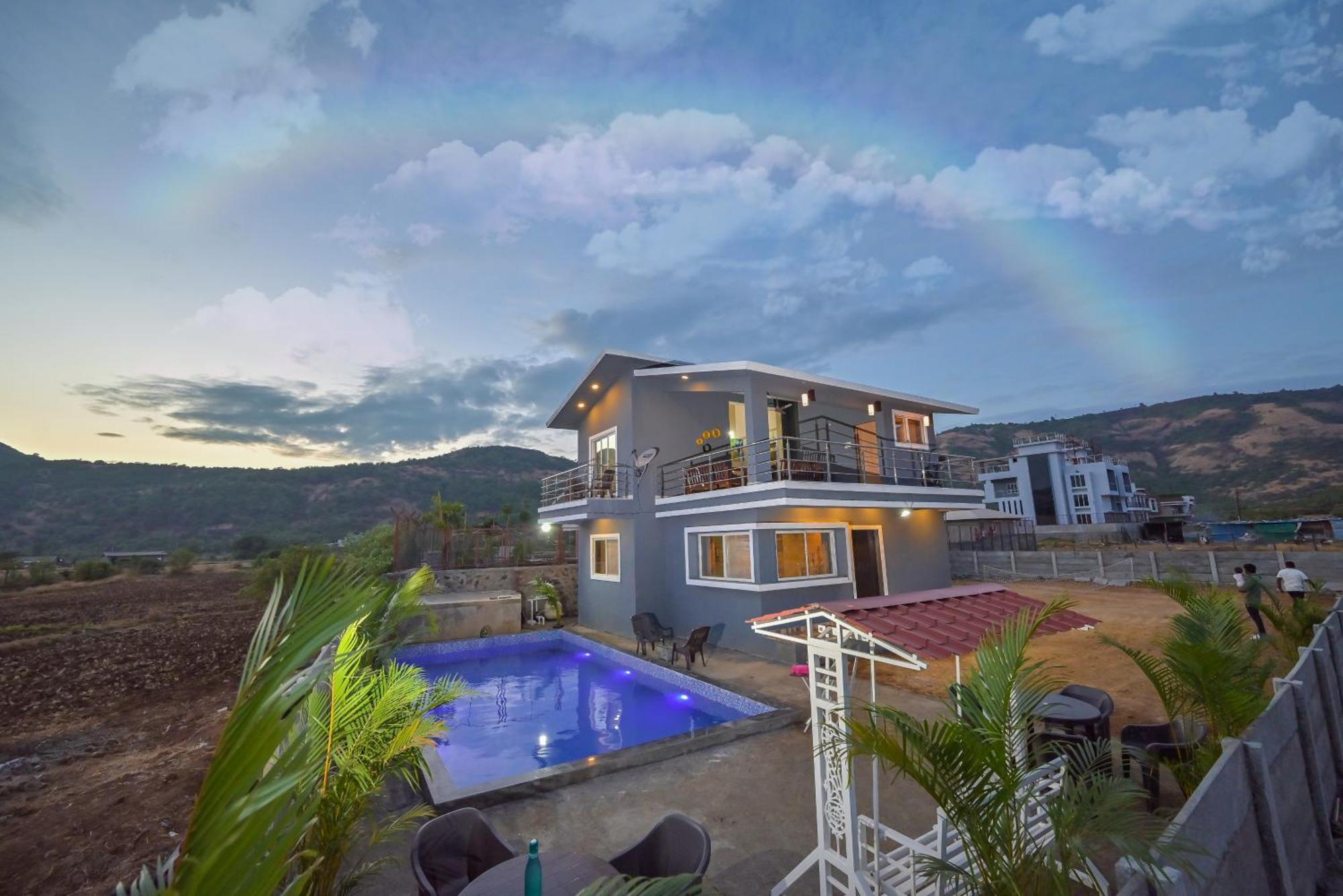 Ll Empyrean Stay Ll Mirage Chalet Ll 4Bhk Ll Ac Ll Largest Pvt Pool Ll Lonavala Buitenkant foto