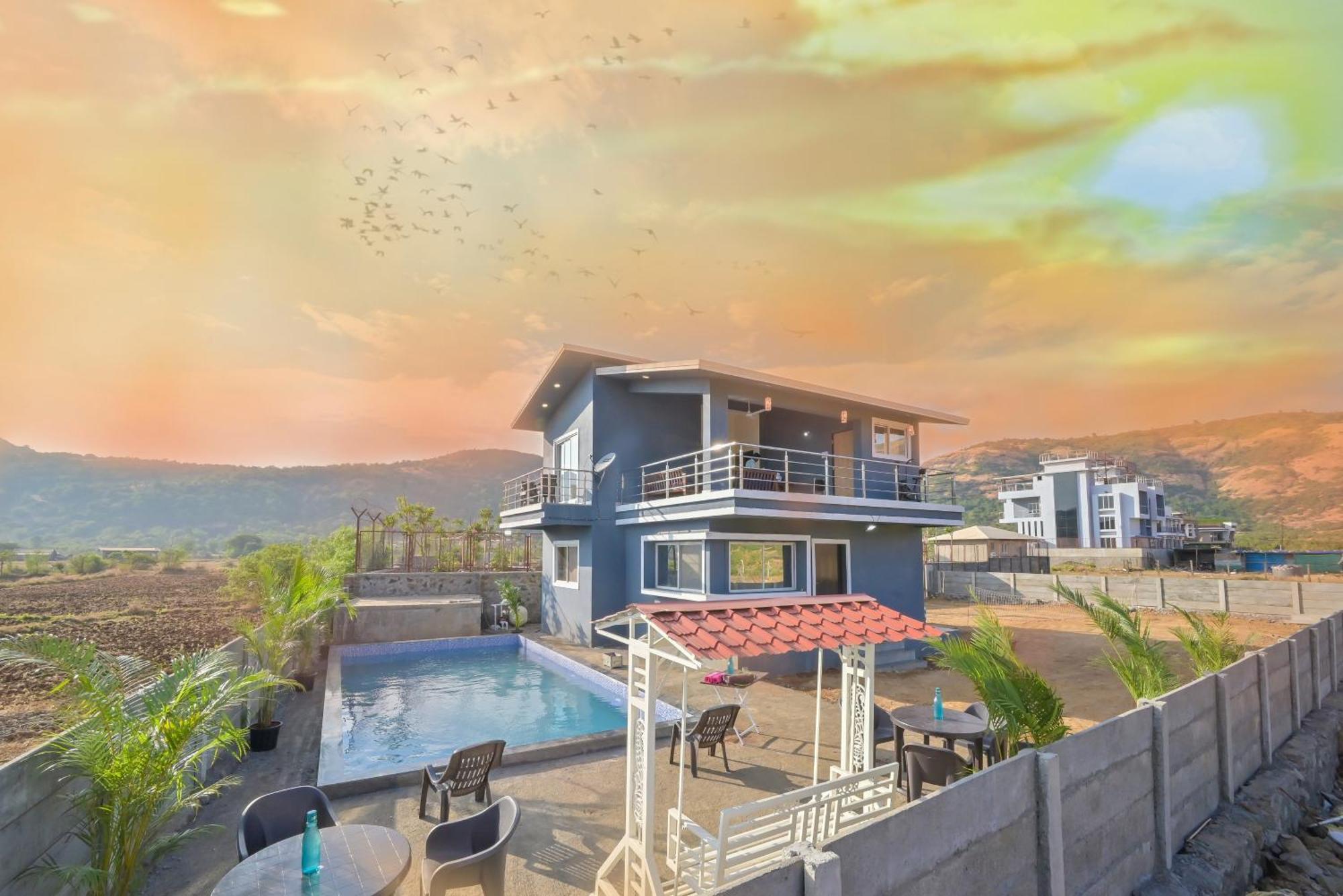 Ll Empyrean Stay Ll Mirage Chalet Ll 4Bhk Ll Ac Ll Largest Pvt Pool Ll Lonavala Buitenkant foto
